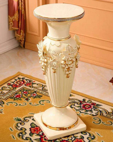Sophisticated European-Style Ceramic Column Vase