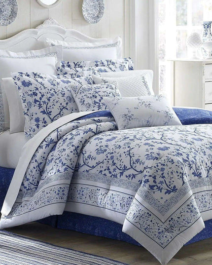 Elegant Reversible Floral Cotton Duvet Cover Set with Matching Shams – Year-Round Bedding Must-Have