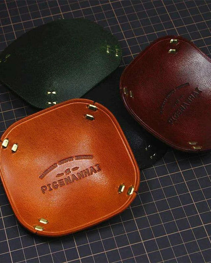 Sophisticated Italian Leather Desk Organizer - Stylish Storage for Your Essentials