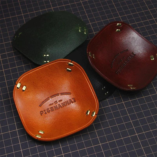 Sophisticated Italian Leather Desk Organizer - Stylish Storage for Your Essentials