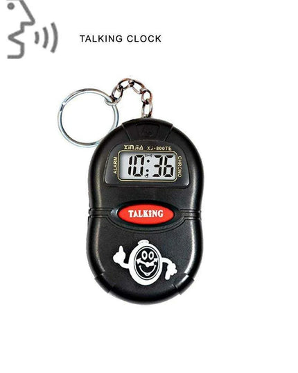 Smart Voice-Activated Talking Clock for Visually Impaired and Seniors - Clear Time Announcer with Multiple Alarm Options