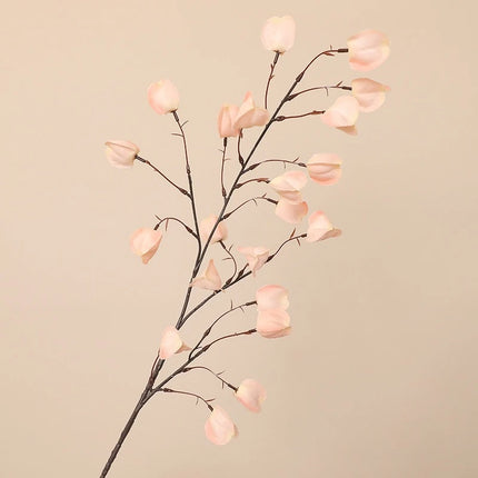 White Roses 3pcs 100cm Silk Fruit Branches - Autumn Restaurant Decor