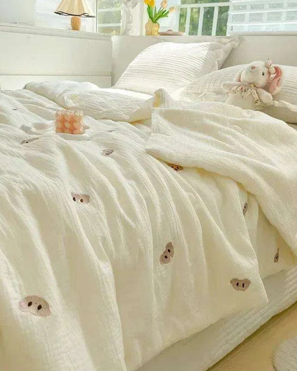 Cooling Lightweight Summer Comfort Quilt for Single Beds - Soft Air-Conditioning Blanket/Duvet