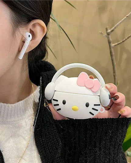 Hello Kitty Stylish Silicone Airpods Case: The Perfect Blend of Fun and Function for Trendy Women