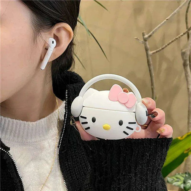 Hello Kitty Stylish Silicone Airpods Case: The Perfect Blend of Fun and Function for Trendy Women