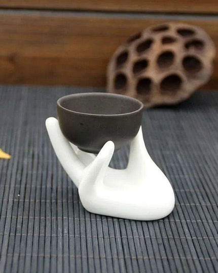 Charming Hand-Crafted Ceramic Egg Holder for Elegant Breakfasts