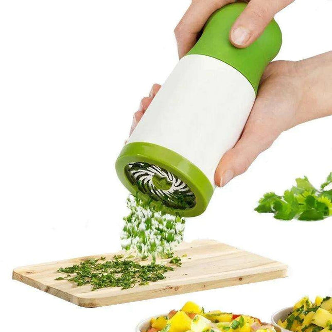 Stainless Steel Manual Herb Grinder and Vegetable Chopper Set