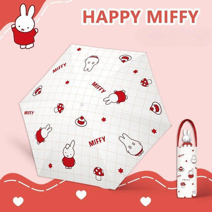 Miffy Mini Folding Umbrella — Compact Sun Protection Parasol for Girls