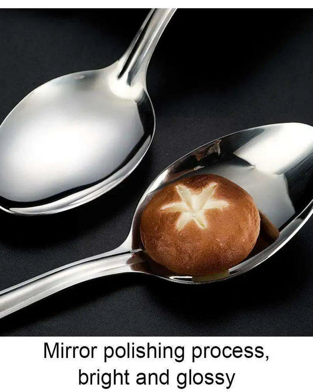 Elegant Stainless Steel Serving Spoon Set with Integrated Strainer - A Must-Have Kitchen Essential