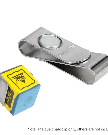 Stainless Steel Magnetic Pool Cue Chalk Holder - Essential Gear for Cue Players