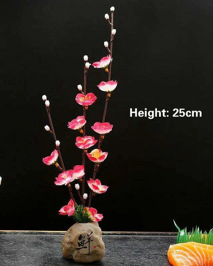 Elegant Floral-Inspired Sushi Serving Set for Luxurious Dining