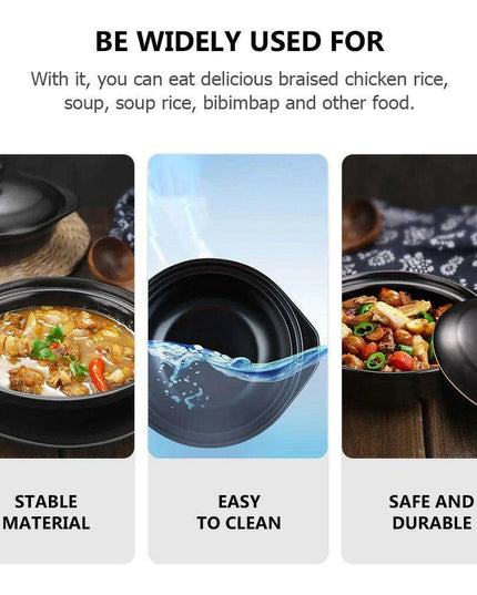 Stylish Ceramic Stew Pot Collection with Dual Handles and Serving Tray