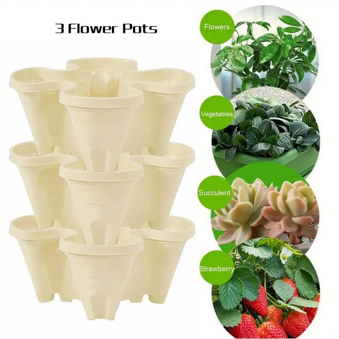 Space-Saving Vertical Herb Tower with Rolling Mobility