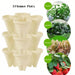 Space-Saving Vertical Herb Tower with Rolling Mobility