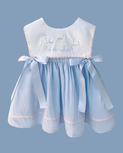 Charming Summer 2024 Cotton Princess Dress - Delightful Toddler Birthday Outfit