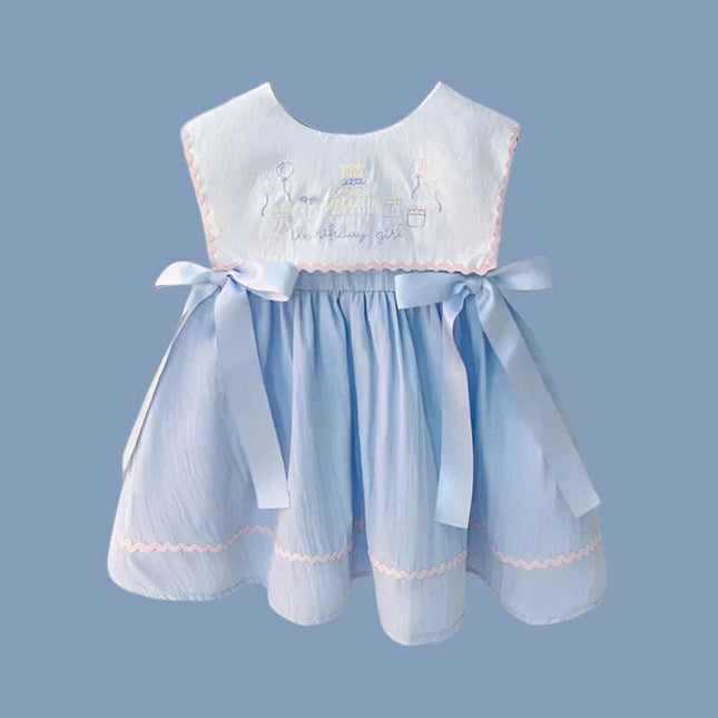 Charming Summer 2024 Cotton Princess Dress - Delightful Toddler Birthday Outfit