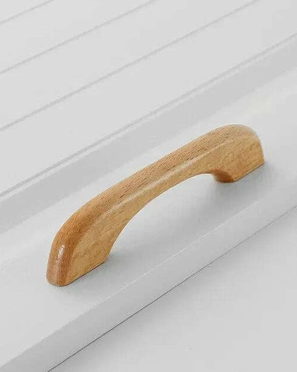 Chic Wooden Cabinet Knobs - Distinctive Walnut & Beech Drawer Handles for Elegant Home Interiors