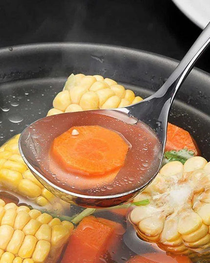 Long Handled Stainless Steel Spoon for Hot Pot, Ice Cream, and More