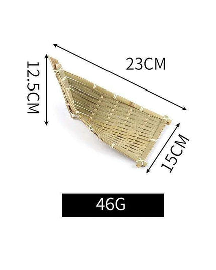 Artistic Bamboo Sushi Platter - Elegant Japanese Serving Tray