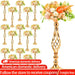 Elegant Gold Wedding Centerpieces - Set of 20 Exquisite Metal Flower Stands