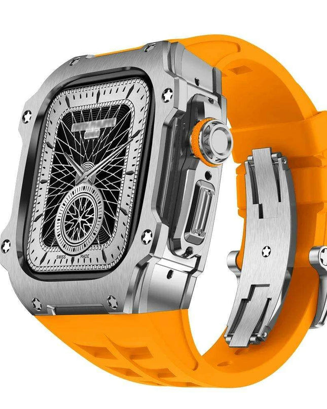 Premium 49mm Stainless Steel Apple Watch Case and Band - Redefine Your Elegance