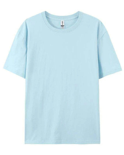 Unisex 280g Cotton Crewneck T-shirt - 20 Vibrant Colors Available, Short Sleeve Loose Fit