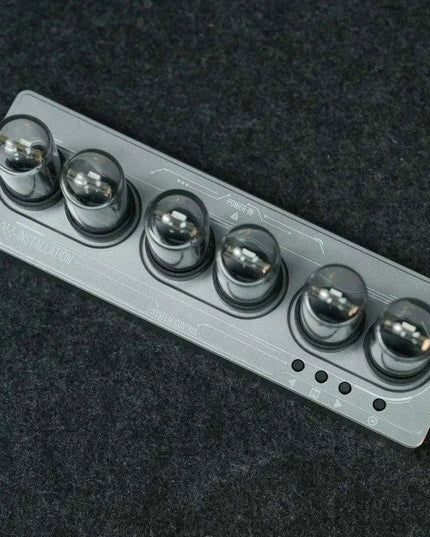 Vintage Nixie Tube WiFi Alarm Clock with Dynamic RGB Lighting - A Must-Have Accessory for Gamers