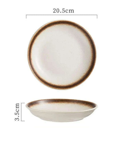 Sleek Japanese-Style Deep Ceramic Serving Bowls for Soups, Salads, and Rice Dishes