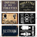 Quirky Retro Toilet Metal Wall Art for Vintage Bathroom Decor