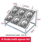 6 Grids-spoon lid