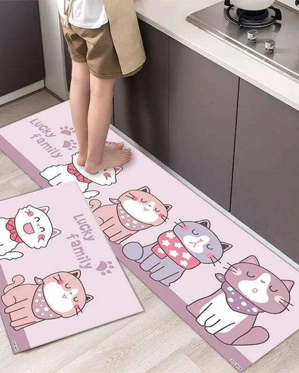 Charming Absorbent Kitchen Rug - Stylish Non-Slip Mat for Safe Living Spaces