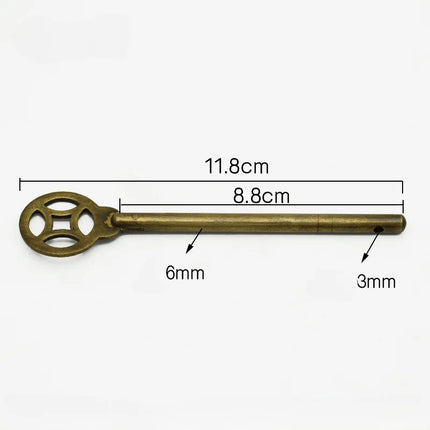 Antique Bolt Straight Lock Bolt Chinese Furniture Hardware Brass Locki