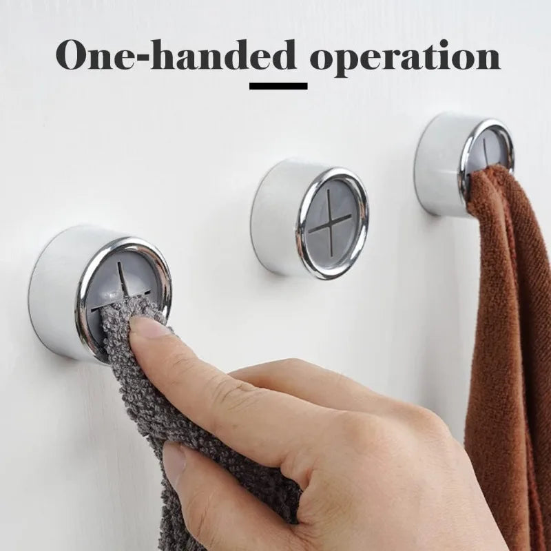 Convenient No-Installation Towel and Dishcloth Holder Set for Organized Kitchen and Bathroom Storage