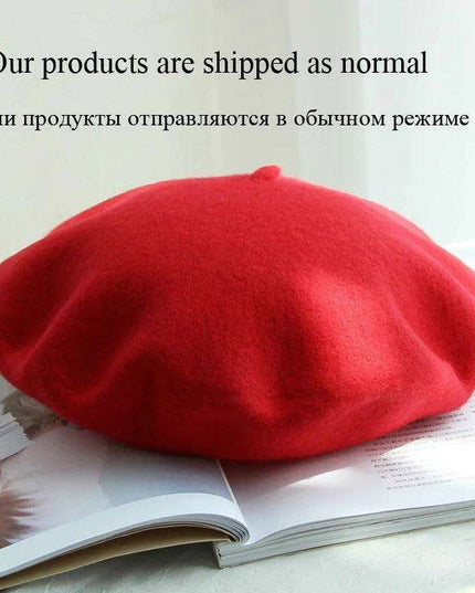 Chic Wool Beret for Women - Timeless Style Meets Cozy Comfort