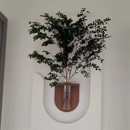 Hydroponic Wall Art Lamp with Living Green Plants