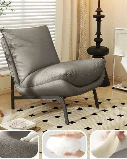 Chic Scandinavian Foldable Lounge Chair - Stylish Comfort for Contemporary Homes