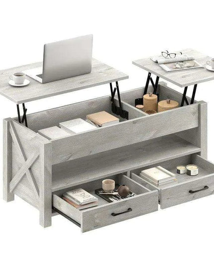 Versatile Lift-Top Coffee Table with Hidden Storage and Height Adjustment