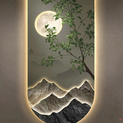 Mural Lamp Store LED Ambient Hanging Paintings for Corridor Decor