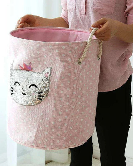 Chic Collapsible Canvas Storage Bin for Kids