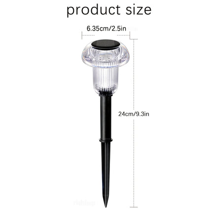 Swiatla 4Pcs LED Solar Mushroom Pathway Lights - Waterproof & Decorati