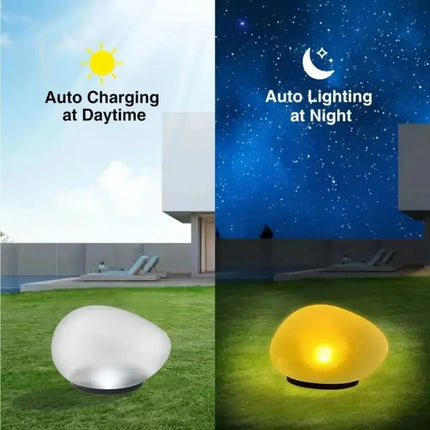 Solar Outdoor Ground Lamp — IP65 Waterproof, 8h Runtime, Warm/White/Colour