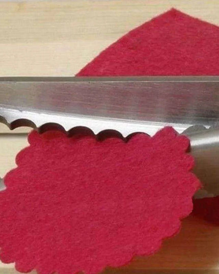 Precision Wave Lace Crafting Scissors - Premium Stainless Steel for Sewing and DIY Projects