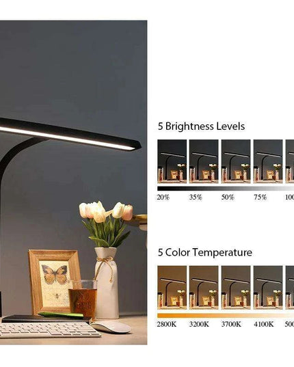 Smart Adjustable LED Desk Lamp: Elevate Your Workspace with Auto Dimming Features