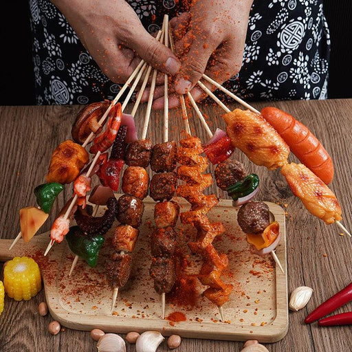 Realistic Barbecue Simulation Skewers for Creative Cooking Displays and Fun Play