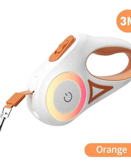 5M Stylish LED Dog Leash with Retractable Design for Safe Night Walks