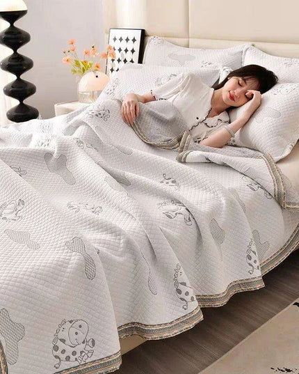 Elegant Summer Jacquard Airable Duvet Blanket