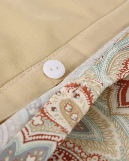 Vintage Elegance 600 TC Egyptian Cotton Boho Paisley 3-Piece Bedding Set