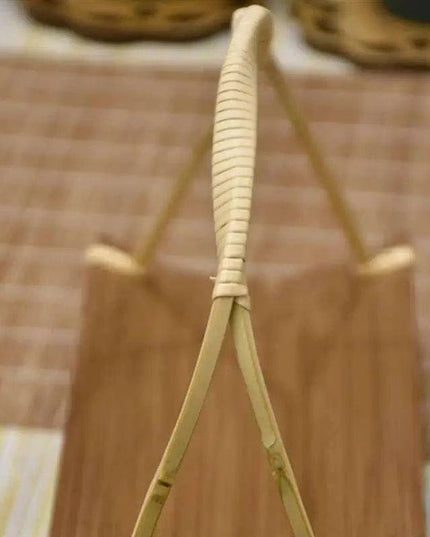 Chic Bamboo Serving Tray for Snacks and Desserts - Perfect for Home and Events