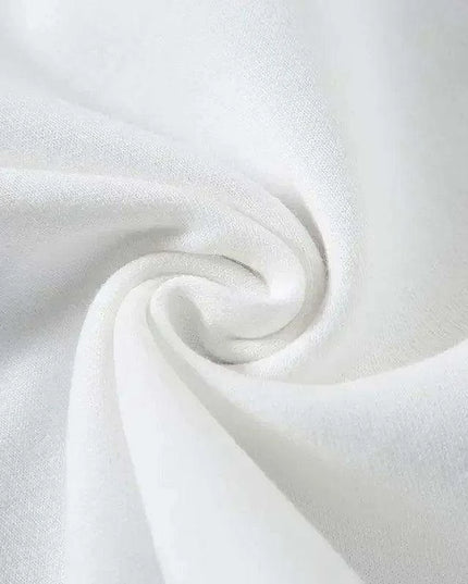 Premium 500g Pure Cotton Short Sleeve T-Shirt with Reinforced Neckline in Classic Black and White