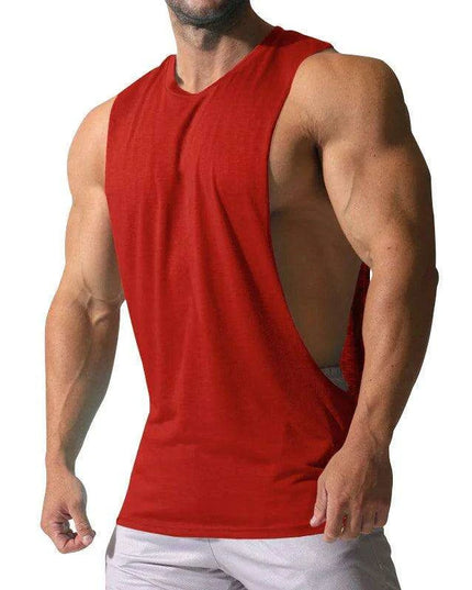 Spring/Summer Men's Casual Sleeveless Muscle Tank Top - Solid Color Sweetheart T-shirt